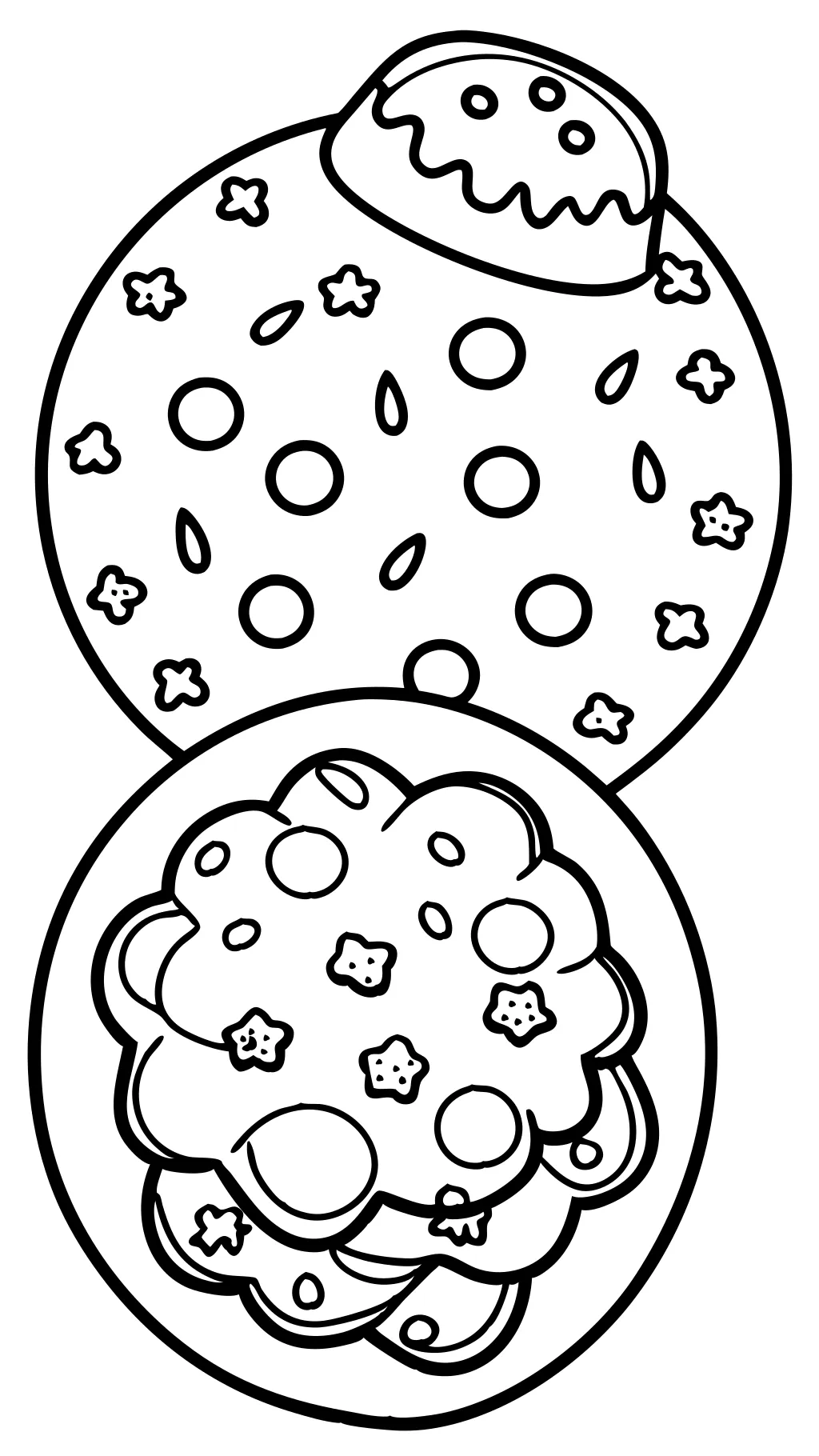 cookie coloring pages to print